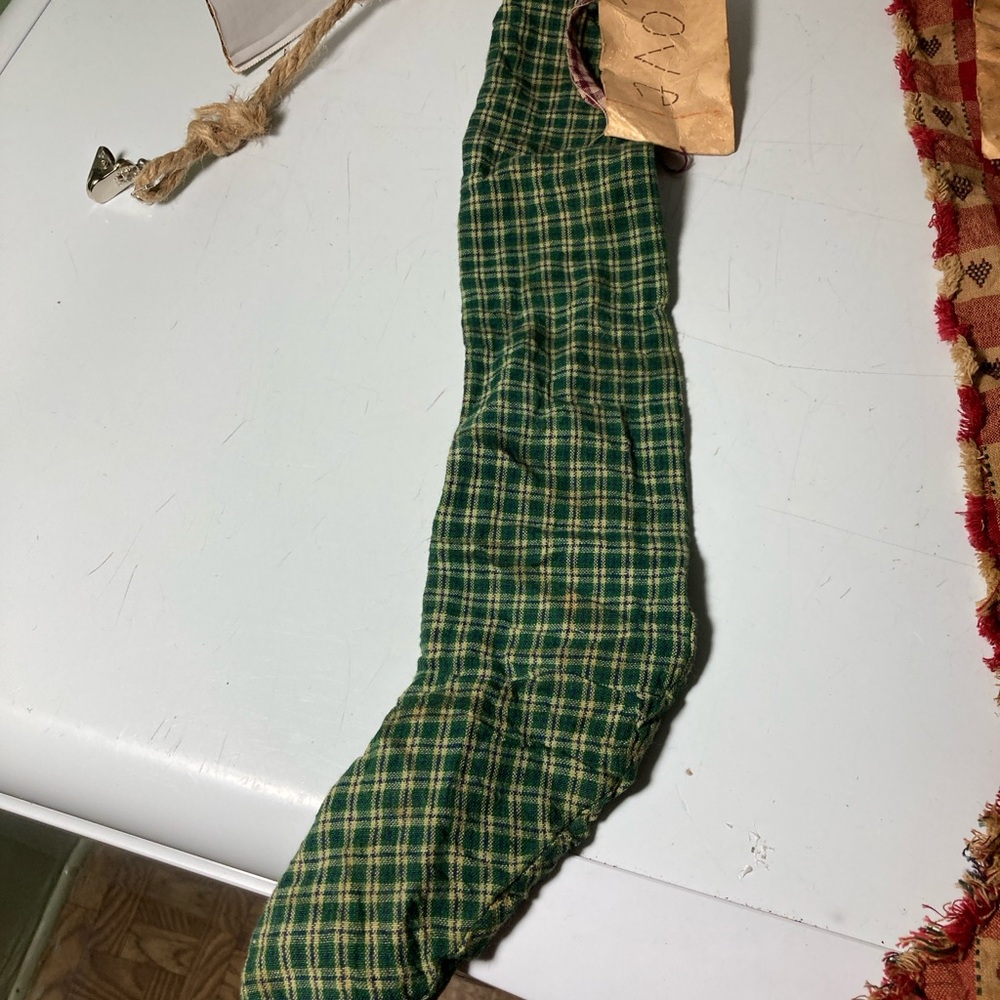 Rustic Plaid Christmas Stockings Set - Picture 5 of 9